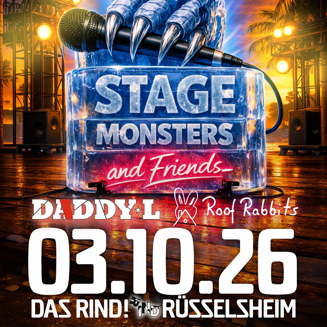 Stagemonsters and Friends – 03.10.2026 Das Rind Rüsselsheim